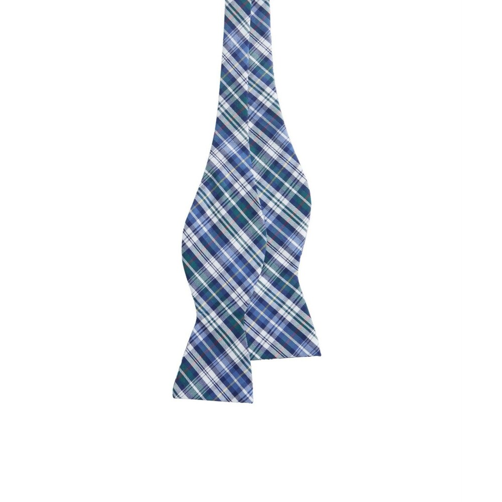 Vineyard Vines Trumpet Plaid Cotton Bow Tie